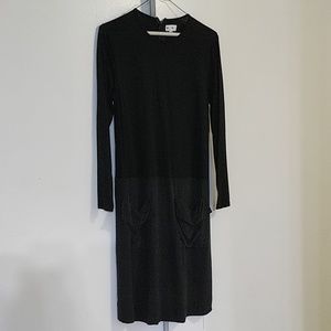 MKRM Two Tone Black Pocket Dress XS